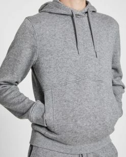 Budget ✨ Club Monaco Men Brushed Hoodie Dark Heather Grey 👏 -Club Monaco Online Shop cm 1466266 alternate2