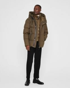 Budget ✔️ Club Monaco Men Mackage Graydon 2-in-1 Down Jacket Olive/Olive 🎉